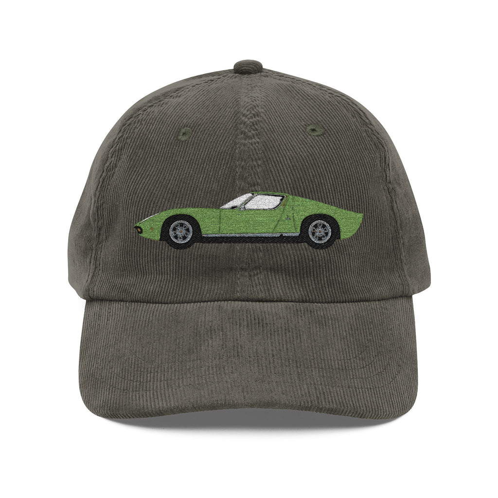 The C&C Lamborghini Miura Embroidery Corduroy Cap